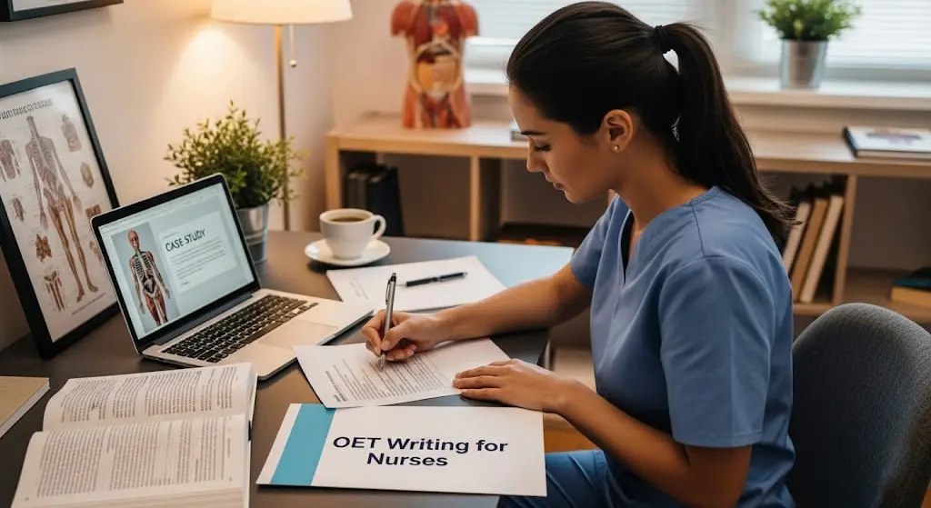 Featured image for OET Writing for Nurses: The Ultimate Guide (2025)